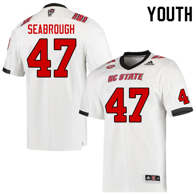 Youth #47 Cedric Seabrough NC State Wolfpack College Football Jerseys Sale-Red - Click Image to Close